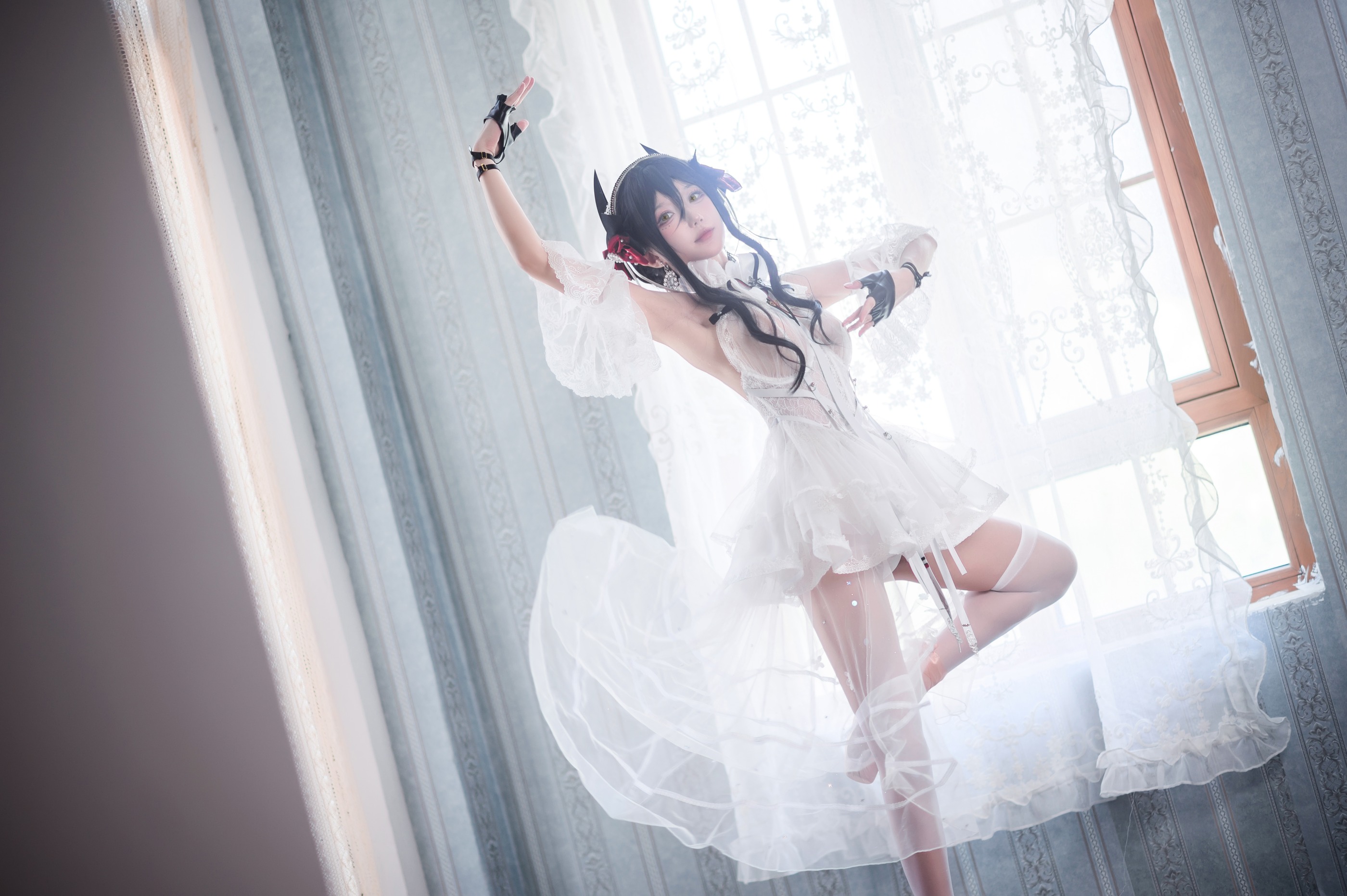 图片[1]-阿包也是兔娘 – NO.061 明日方舟 伊内斯-芭蕾[25P]-XikXak